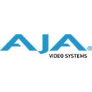 Logo for "AJA Video Systems", a company known for its video production and post-production equipment. The logo consists of the letters "AJA" in capital letters, with a thick and modern font style. The characters are aligned horizontally and feature a simp