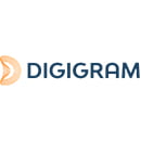 DIGRAM logo with a stylized icon representing a letter 'D' combined with a diagram element, predominantly orange and blue, on a white background.