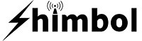 Shimbol' logo with a lightning bolt 's' and a radio wave icon, in black on a white background.