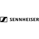 Sennheiser brand logo in black typography on light background, representing quality professional audio equipment.