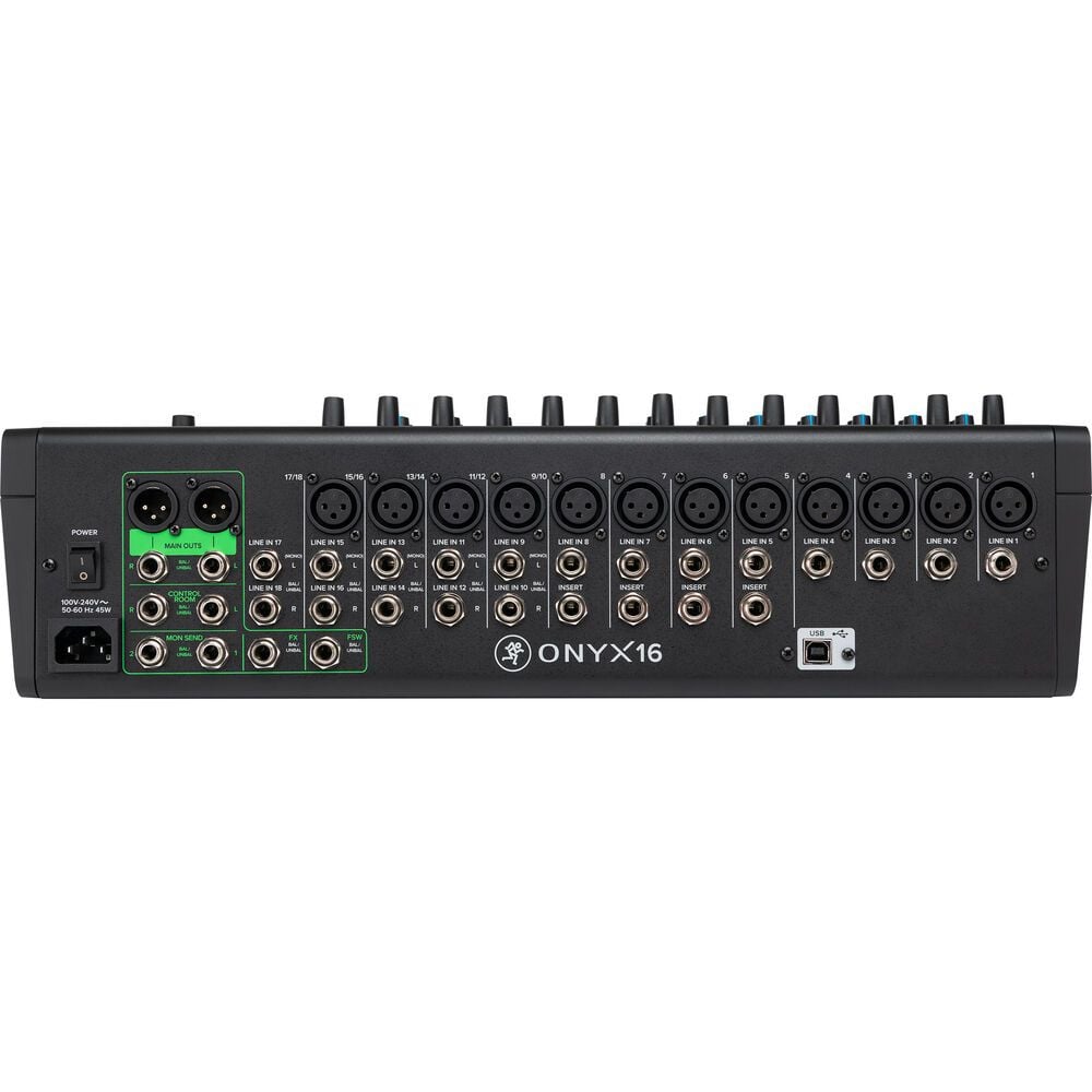 MACKIE ONYX16 16-CHANNEL PREMIUM ANALOG MIXER WITH MULTI-TRACK USB