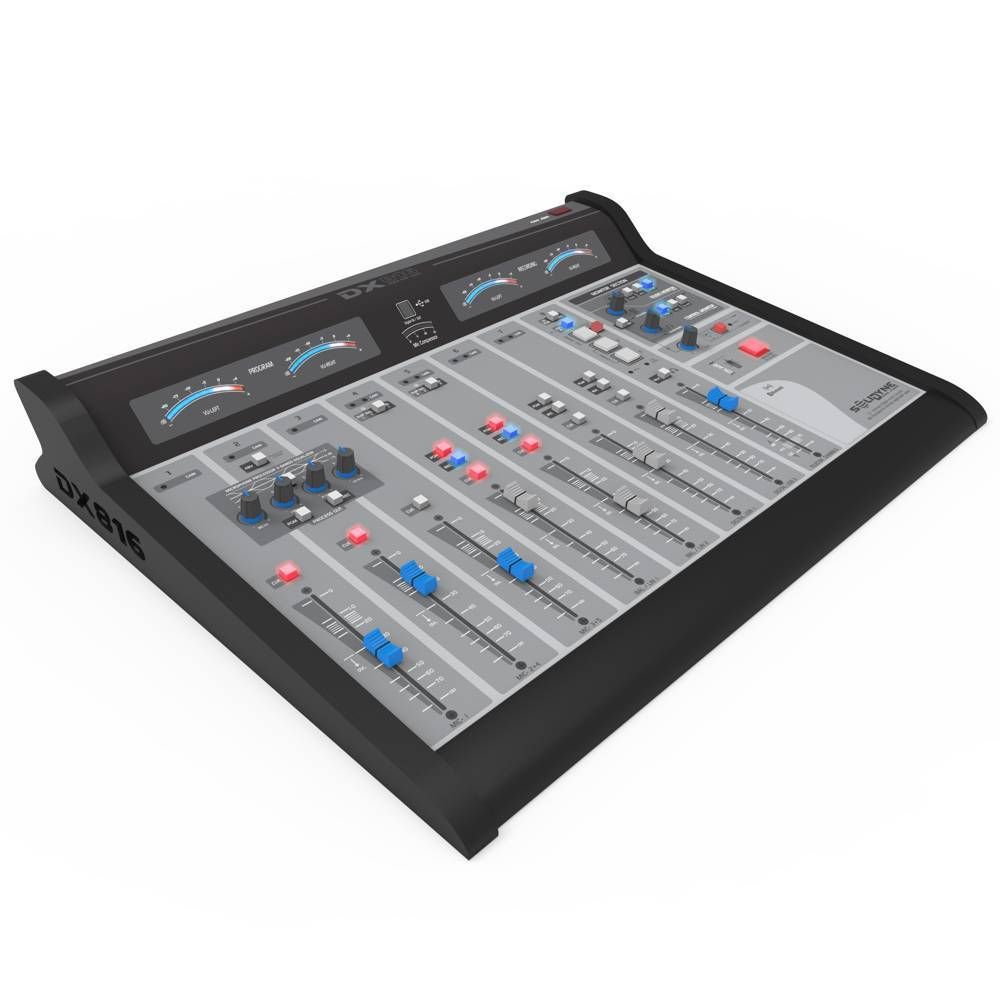 SOLIDYNE DX816 12 CHANNEL, DIGITAL CONSOLE, ON-AIR & PRODUCTION; 5