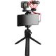 RODE VLOGGER KIT UNIVERSAL  FOR MOBILE PHONES WITH 3.5MM COMPATIBILITY, INCLUDES TRIPOD, MICROLED LIGHT, VIDEOMICRO AND ACCESSORIES