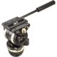 LIBEC 75MM BALL AND FLAT BASE VIDEO HEAD WITH A PAN HANDLE, PAYLOAD 4KG