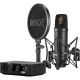 RODE COMPLETE STUDIO KIT  NT1 COMPLETE STUDIO SOLUTION KIT, INCLUDING THE NT1 MICROPHONE, AI-1 USB AUDIO INTERFACE, SMR SHOCKMOUNT AND POP SHIELD AND XLR CABLE.