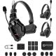 HOLLYLAND SOLIDCOM C1-3S FULL-DUPLEX WIRELESS INTERCOM SYSTEM WITH 3 HEADSETS 3-PERSON HEADSET SYSTEM