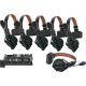 HOLLYLAND SOLIDCOM C1-PRO-6S FULL-DUPLEX 6-PERSON NOISE CANCELLING HEADSET INTERCOM SYSTEM WITH 6 HEADSETS