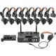 HOLLYLAND SOLIDCOM C1-PRO-HUB8S FULL-DUPLEX 8-PERSON NOISE CANCELLING HEADSET INTERCOM SYSTEM WITH 8 HEADSETS AND HUB