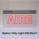 SOLIDYNE TALLY LIGHT, ON-AIR RED LIGHT WITH 70 MM HIGH LETTERS. 12V, 70MA