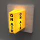 RAM OAL-101O WALL MOUNT ON-AIR LIGHT WITH CORIAN BASE AND ORANGE LED LIGHTING, 12 VOLT DC