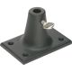 O.C.WHITE 11427-13-B PERMANENT SCREW DOWN BASE ASSEMBLY FOR ALL ULTIMA® GEN2 ULTRA LOW PROFILE MIC ARMS (13MM HOLE) - CARBON BLACK; *NOT COMPATIBLE WITH FIRST GENERATION OF ULTIMA® PRODUCTS*
