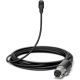 SHURE TL47B/O-MTQG OMNIDIRECTIONAL LAVALIER MICROPHONE WITH TA4F, LOW SENS, MTQG, BLACK