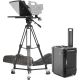 IKAN PT-4500-TRIPOD-TK PROFESSIONAL 15″ TELEPROMPTER, TRIPODD & DOLLY TURNKEY W/ TRAVEL CASE