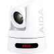 AIDA PTZ4K12G-FNDI-X30W BROADCAST/CONFERENCE 4K FULL BANDWIDTH NDI® 12G & 3G-SDI/HDMI/USB/SRT/IP/NDI® HX/HX3, AUTO-TRACKING, FREED, GENLOCK, SFP+, XLR, SD RECORDING, 30X ZOOM PTZ CAMERA IN WHITE