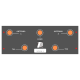 PTS PATCH-DIN-5 5 PORT PATCH PANEL WITH 2 U LINK