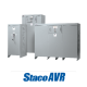 STACO PLC-21WASN025 25 KVA/104 AMP 1 PHASES 240D INPUT 240/120 OUTPUT 60 HZ AUTOMATIC VOLTAGE REGULATOR POWER CONDITIONER W SINGLE PHASE VARIABLE AUTOTRANSFORMER CONTROLLED REGULATION (BUCK-BOOST) TRA