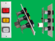RAM DTCP-3-6V TRIPLE PUSH BUTTON CONTROL PANEL WIRED TO A RJ45