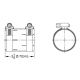 MYAT 201-018 COUPLING, CLAMP TYPE, NO CONNECTOR (CATALOG PG. 21) 0325