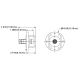 MYAT 311-580-2 REDUCER,  PLATE TYPE 3-1/8 TO 7/16 MALE ( CATALOG PG.41 ) 0325