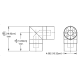 MYAT 401-025 90° ELBOW UNFLANGED, REINFORCED INSIDE AND OUTSIDE (CATALOG PG. 56) 0325