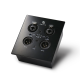 NADIV NA0202-FM FLUSH MOUNT 2 INPUT, 2 OUTPUT. XLR CONNECTIONS. MIC OR LINE INPUT WITH PHANTOM LINE OUTPUT PoE POWERED DANTE/AES67 AOIP