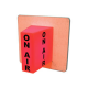 RAM OAL-101R WALL MOUNT ON-AIR LIGHT WITH CORIAN BASE AND RED LED LIGHTING, 12 VOLT DC