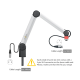 YELLOWTEC YT3105-XLR ON AIR MICROPHONE ARM XS ALUMINUM (WITH XLR CONNECTORS INSTALLED) 0425